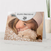 パーソナライズされたハッピーバースデー写真カード カード (正面)