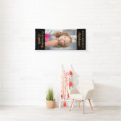 パーソナライズされたハッピーバースデー写真時代 横断幕 (インサイチュ)