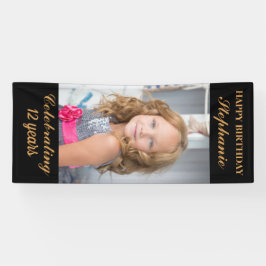 パーソナライズされたハッピーバースデー写真時代 横断幕