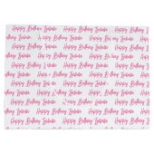 パーソナライズされたハッピーバースデー写真 ラージペーパーバッグ (裏面)