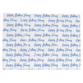 パーソナライズされたハッピーバースデー写真 ラージペーパーバッグ (裏面)