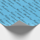 パーソナライズされたハッピーバースデー名パーソナライズされたWra ラッピングペーパー (角)