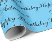 パーソナライズされたハッピーバースデー名パーソナライズされたWra ラッピングペーパー (ロールコーナー)