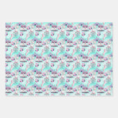 パーソナライズされたハッピーバースデー回路 ラッピングペーパーシート (正面2)