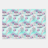 パーソナライズされたハッピーバースデー回路 ラッピングペーパーシート (正面)