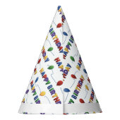 パーソナライズされたハッピーバースデー紙パーティーハット パーティーハット (裏面)