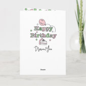 パーソナライズされたハッピーバースデー カード (裏面)