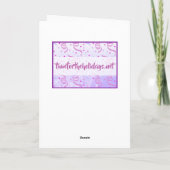 パーソナライズされたハッピーバースデー |キャンディお洒落 カード (裏面)