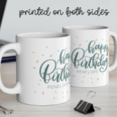 パーソナライズされたハッピーバースデー コーヒーマグカップ