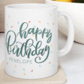 パーソナライズされたハッピーバースデー コーヒーマグカップ