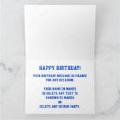 パーソナライズされたハッピーバースデー、スポーツ誕生日カード カード (内部)