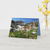 パーソナライズされたハッピーバースデー、山野花 カード (黄色い花)