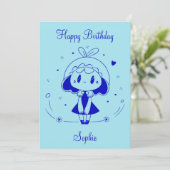 パーソナライズされたハッピーバースデー 招待状 (スタンド正面)