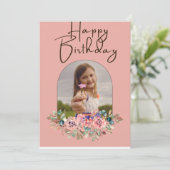 パーソナライズされたハッピーバースデー 招待状 (スタンド正面)