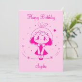 パーソナライズされたハッピーバースデー 招待状 (スタンド正面)