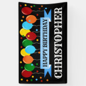 パーソナライズされたハッピーバースデー 横断幕 (縦)