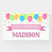 パーソナライズされたハッピーバースデー 横断幕 (横)