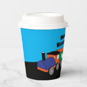 パーソナライズされたハッピーバースデー 紙コップ (正面)