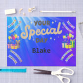 パーソナライズされたハッピーバースデー 薄葉紙 (クラフト)