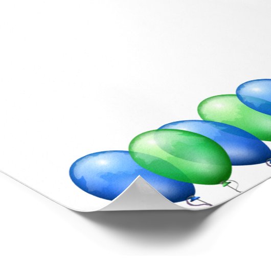 パーソナライズされたハッピーバースデーAutographsポスター ポスター (角)