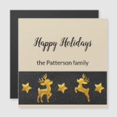 パーソナライズされたハッピーホリデーウィズゴールデントナディア (正面/裏面)