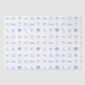 パーソナライズされたハヌカ名門私立校風のスウィート 薄葉紙 (正面)