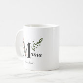 "パーソナライズされたハビッティ"ママコーヒーマグ コーヒーマグカップ (正面左)