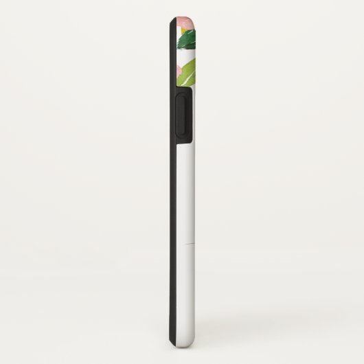 パーソナライズされたハムスターと花 Case-Mate iPhoneケース (裏面/右)