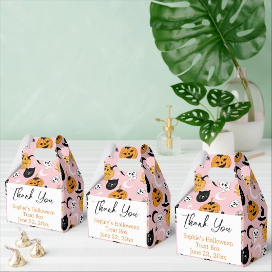 パーソナライズされたハロウィンの御馳走 フェイバーボックス (複数)