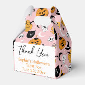 パーソナライズされたハロウィンの御馳走 フェイバーボックス (正面サイド)