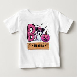 パーソナライズされたハロウィンの赤ちゃんTシャツ ベビーTシャツ