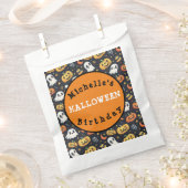 パーソナライズされたハロウィンカボチャ&幽霊優先バッグ フェイバーバッグ (クリップ留めされた状態)