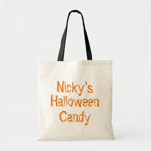 「パーソナライズされたハロウィンバッグ」 トートバッグ (正面)