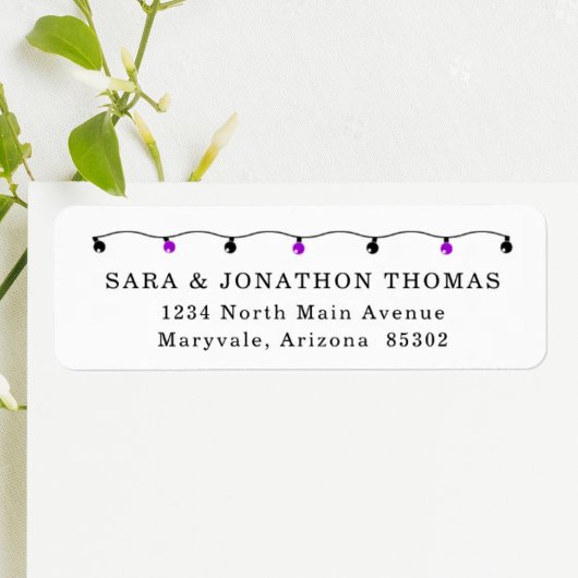 パーソナライズされたハロウィンパーティーの返送先ラベル ラベル