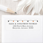 パーソナライズされたハロウィンパーティーの返送先ラベル ラベル (インサイチュ)