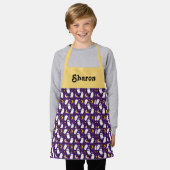 パーソナライズされたハロウィン子供へエプロン エプロン (着用した状態)