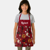 パーソナライズされたハロウィン子供へエプロン エプロン (インサイチュ)