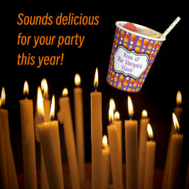 パーソナライズされたハロウィン熱狂するキャンディーコーン 紙コップ