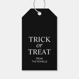 パーソナライズされたハロウィン　お菓子をくれなきゃイタズラしちゃうぞ ギフトタグ
