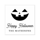 パーソナライズされたハロウィーンのカボチャのちょうちんハッピーハローウィン セルフインキングスタンプ (デザイン)