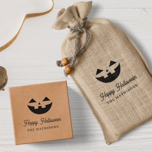 パーソナライズされたハロウィーンのカボチャのちょうちんハッピーハローウィン セルフインキングスタンプ