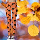 パーソナライズされたハローウィンパーティオレンジブラックキャット ペーパーコースター