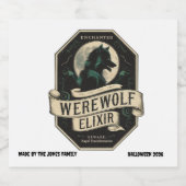 パーソナライズされたハローウィンパーティ飲料人間 ビールラベル (シングルラベル)