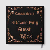 パーソナライズされたハローウィンパーティ ゲストブック (裏面)