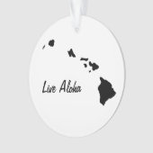 パーソナライズされたハワイアンオーナメント オーナメント (正面)