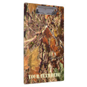 パーソナライズされたハンターのカモフラージュペイント クリップボード (右)