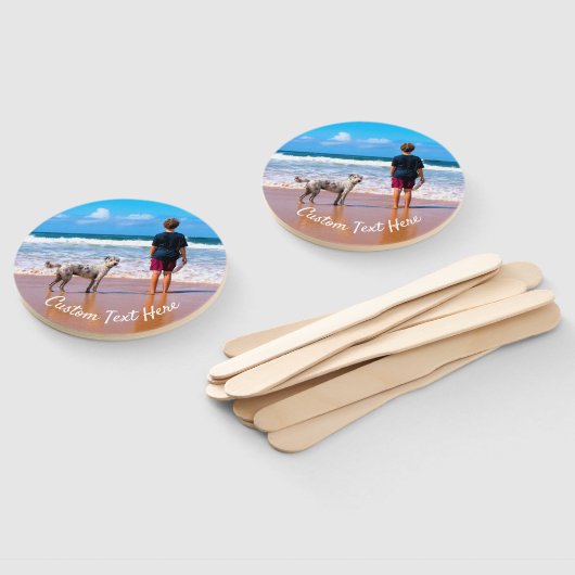 パーソナライズされたハンドファン付きカスタム文字 ハンドファン (組立なし)