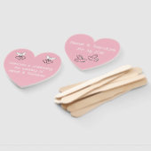 パーソナライズされたハンドファン結婚- Keepsake ハンドファン (組立なし)