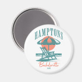 パーソナライズされたハンプトンバチェロレッテラウンジ マグネット (正面/裏面)