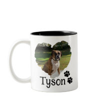 パーソナライズされたハートとポーズペットの写真